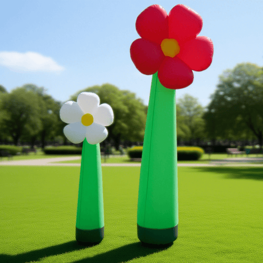 KeepFuns Outdoor garden inflatable flower model park landscape decoration props commercial beauty cartoon flower shape advertising column