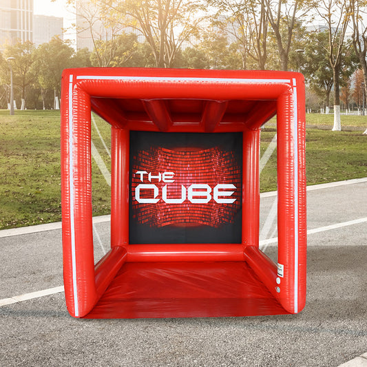 Outdoor inflatable cube check-in tent single-layer frame activity promotion props creative advertising display tent