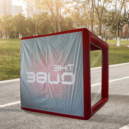 Outdoor inflatable cube check-in tent single-layer frame activity promotion props creative advertising display tent
