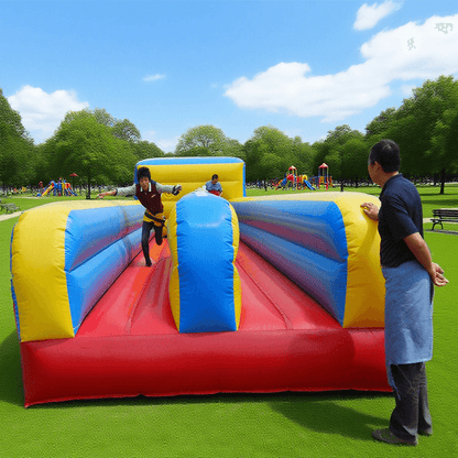 KeepFuns Outdoor inflatable escape game equipment Red, yellow and blue color matching Sports Games parent-child interactive entertainment props