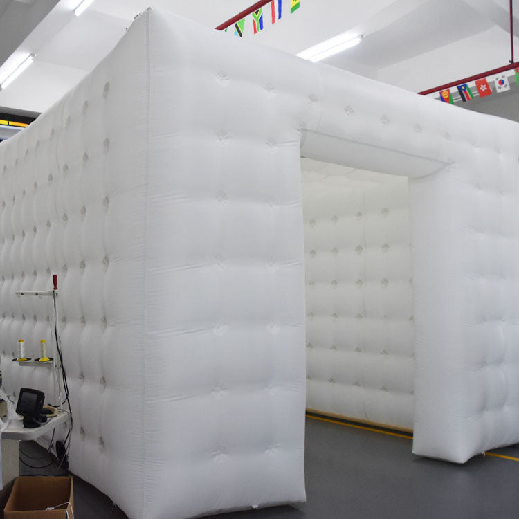 Pure white inflatable tent, activity layout, punch card inflatable model, outdoor portable photography background tent