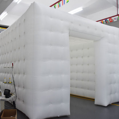 Pure white inflatable tent, activity layout, punch card inflatable model, outdoor portable photography background tent
