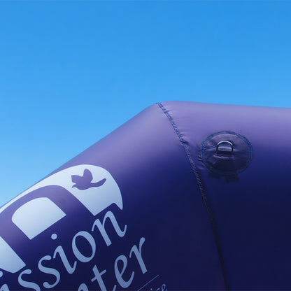 KeepFuns Purple and yellow contrasting angled inflatable arch, outdoor rally event arch, car off-road activity arch, customized event logo arch