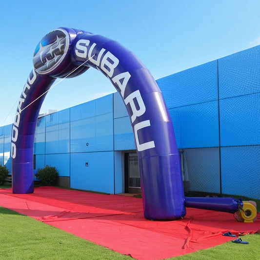 KeepFuns Purple brand customized inflatable semicircular arch activity arch outdoor car show publicity arch corporate LOGO advertising arch