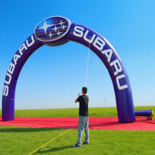 KeepFuns Purple brand customized inflatable semicircular arch activity arch outdoor car show publicity arch corporate LOGO advertising arch