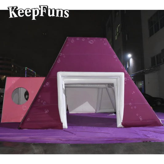 KeepFuns Pyramid Inflatable Frame Tent - Customizable Color, Size & Printing, Easy Setup for Marketing Campaigns & Advertising