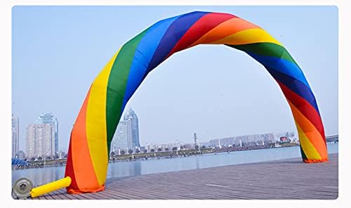 KeepFuns Rainbow color inflatable semicircular advertising arch Outdoor celebration arch Opening event welcome arch Custom printed arch