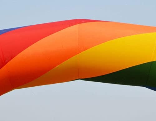 KeepFuns Rainbow color inflatable semicircular advertising arch Outdoor celebration arch Opening event welcome arch Custom printed arch