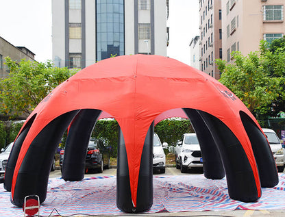 keepFuns Red and black inflatable tent, outdoor large event tent, exhibition, party gathering, commercial promotion inflatable tent