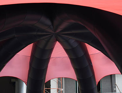 keepFuns Red and black inflatable tent, outdoor large event tent, exhibition, party gathering, commercial promotion inflatable tent