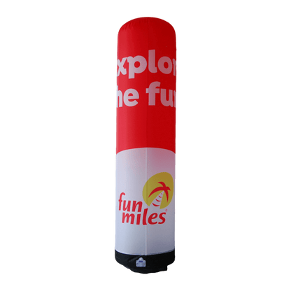 KeepFuns Red and white color matching inflatable lamp post advertising luminous column activity decoration LED inflatable display props