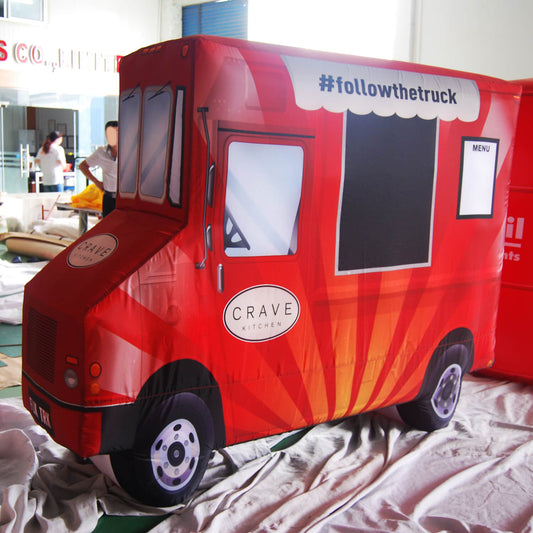 KeepFuns Red food truck inflatable model, food brand promotion inflatable model, event marketing display props