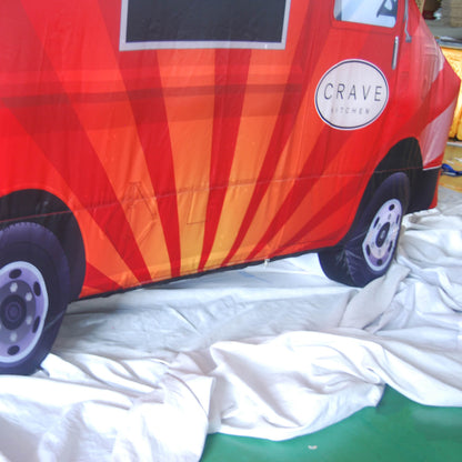 KeepFuns Red food truck inflatable model, food brand promotion inflatable model, event marketing display props