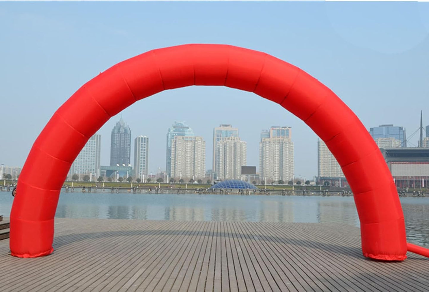 KeepFuns Red inflatable semicircular advertising arch Opening ceremony arch Outdoor event welcome arch Custom printed arch