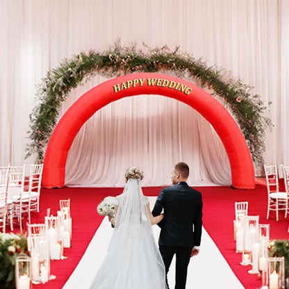 KeepFuns Red inflatable semicircular advertising arch Opening ceremony arch Outdoor event welcome arch Custom printed arch