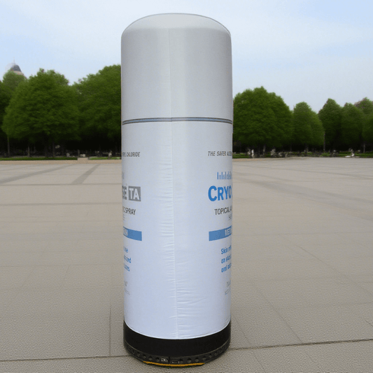 KeepFuns Simulated spray can inflatable advertising pillars for medical brand promotion, outdoor large-scale event display props