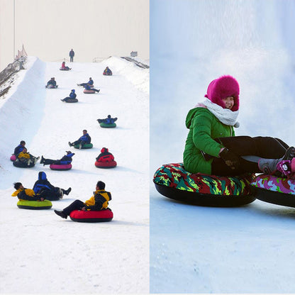 KeepFuns Thickened inflatable ski ring, snow sliding tire for adults and children, multi-color wear-resistant ski ring, special props for ski resorts