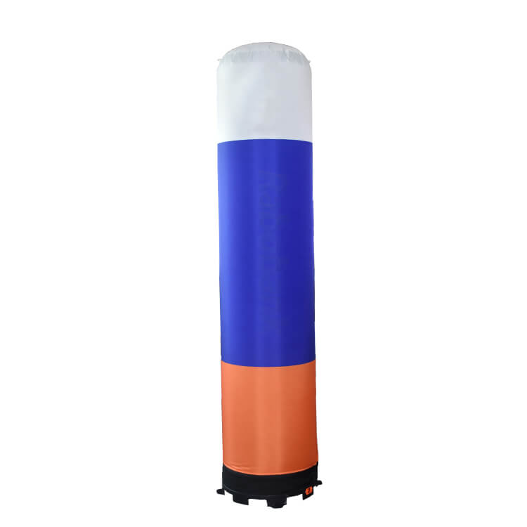 KeepFuns Three-color splicing inflatable advertising column outdoor publicity display inflatable model event promotion column props