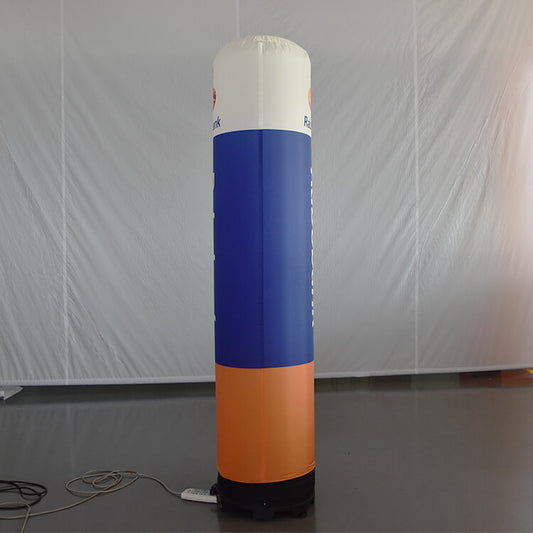 KeepFuns Three-color splicing inflatable advertising column outdoor publicity display inflatable model event promotion column props