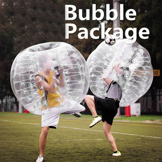 KeepFuns Transparent inflatable bumper ball set Outdoor bubble football props Adult and children's fun sports equipment