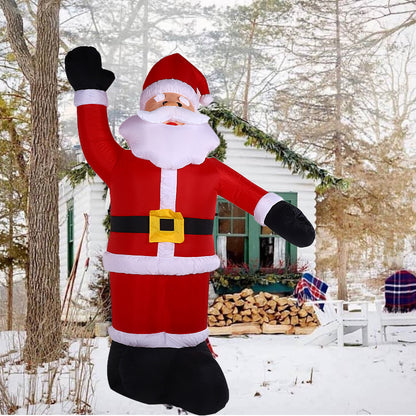 Air Force Waving Santa Claus Christmas Inflatable Outdoor Decoration 2.4m