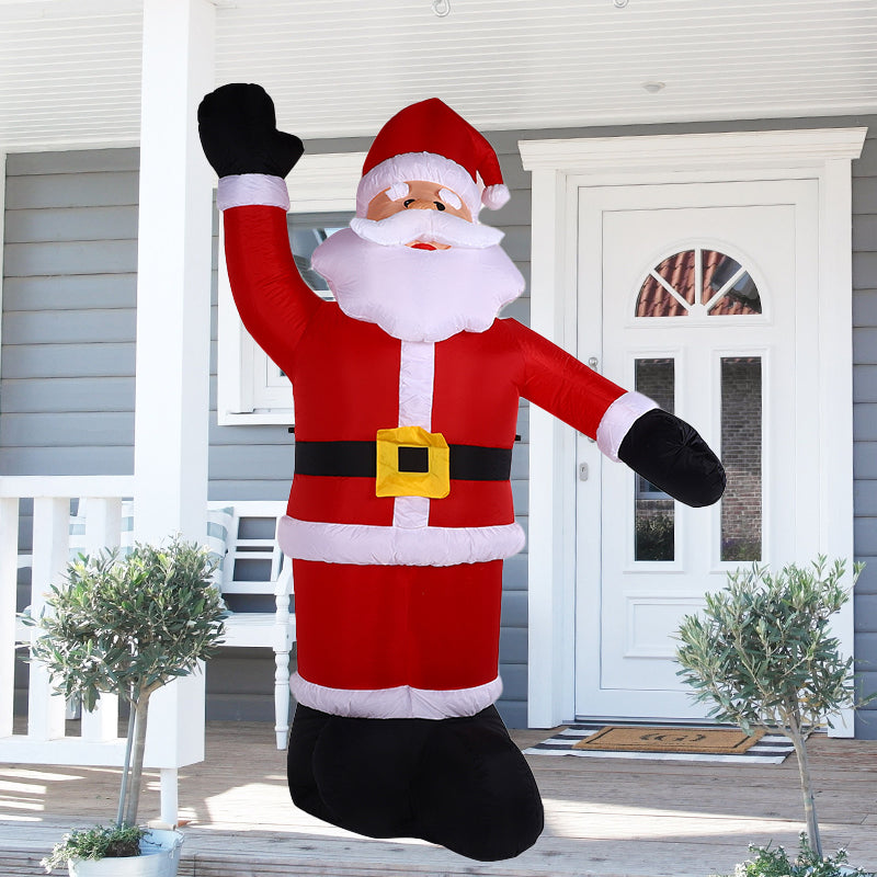 Air Force Waving Santa Claus Christmas Inflatable Outdoor Decoration 2.4m