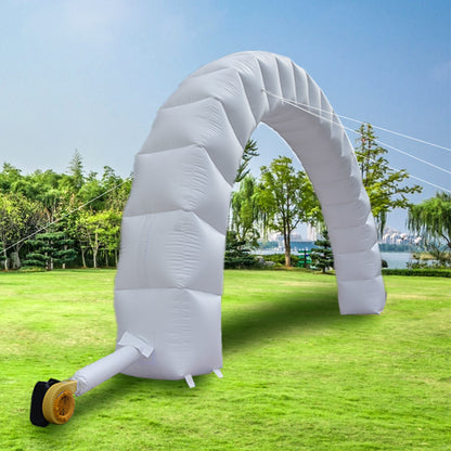 KeepFuns White inflatable semicircular advertising arch Outdoor wedding celebration arch Event opening welcome arch Custom printed arch