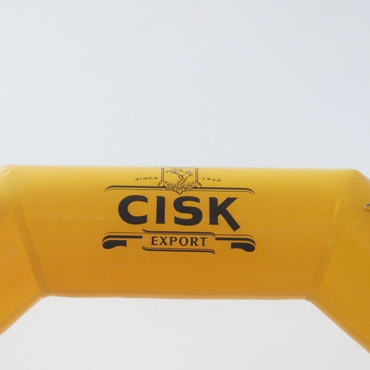 KeepFuns Yellow bevel inflatable advertising arch brand promotion event arch outdoor beer festival arch custom LOGO slogan arch