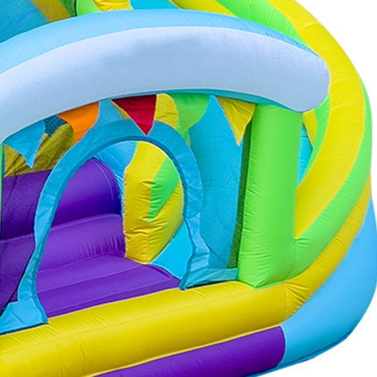 KeepFuns Zoo theme inflatable castle, children's slide trampoline park, outdoor parent-child interactive amusement facilities, colorful cartoon animal inflatable toys