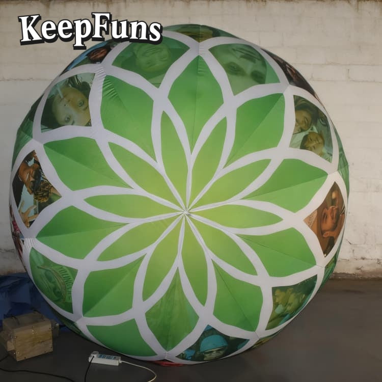 KeepFuns PVC Inflatable Balloons, customizable in size and Logo, made of waterproof and durable materials, suitable for mall decorations, party adornments, theme events, and advertising promotions