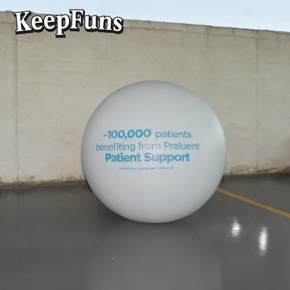 KeepFuns PVC inflatable balloons, customizable in size and Logo, made of waterproof and durable material, suitable for mall decorations, party decorations, theme events, and advertising promotions