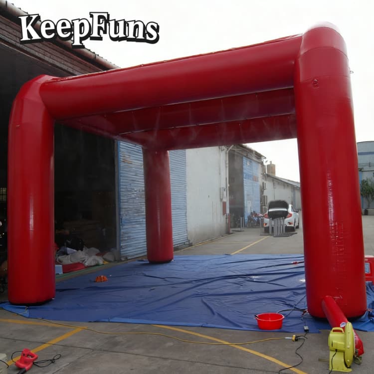 KeepFuns Red Inflatable Arch Tent